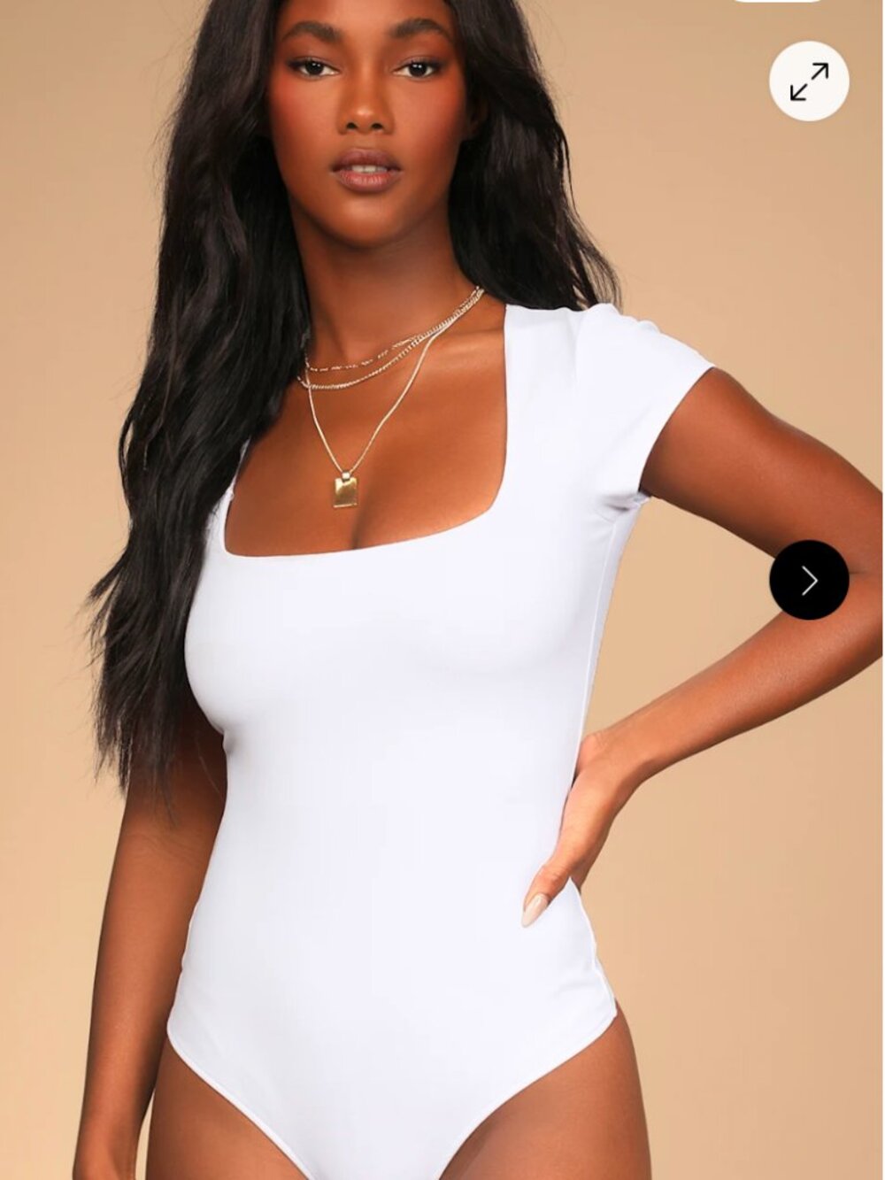 Lulus Square Eyes White Bodysuit